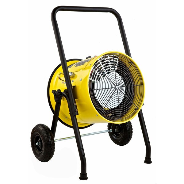 Dr Infrared Heater Yellow 10000-Watt Salamander Construction Single Phase 240-Volt Portable Fan Forced Electric Heater DR-PS11024